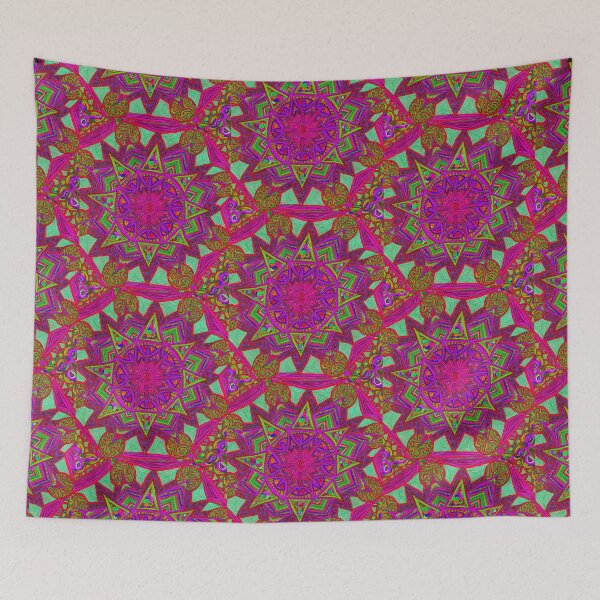 Item preview, Atoms mandala pink designed and sold by GormleyArt.