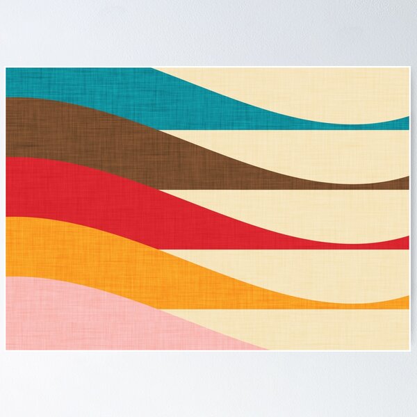 Item preview, Mid century Modern Waves  designed and sold by susycosta.