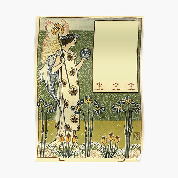 Vintage Arts and Crafts Illustration Painting Poster