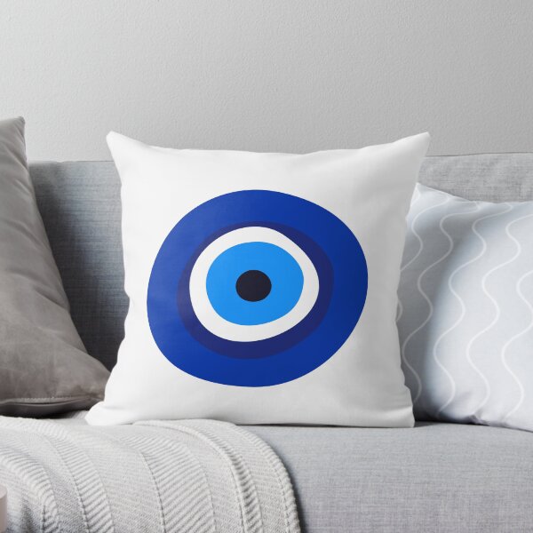 evil eye symbol Throw Pillow