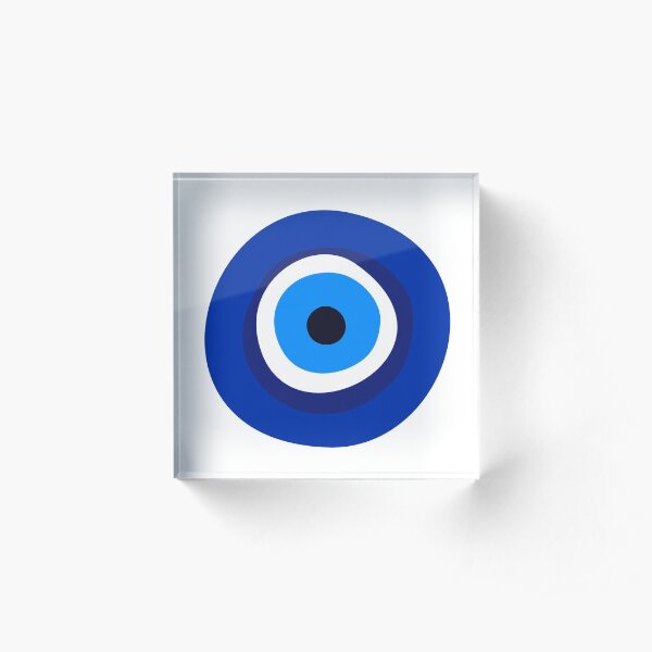 evil eye symbol Acrylic Block