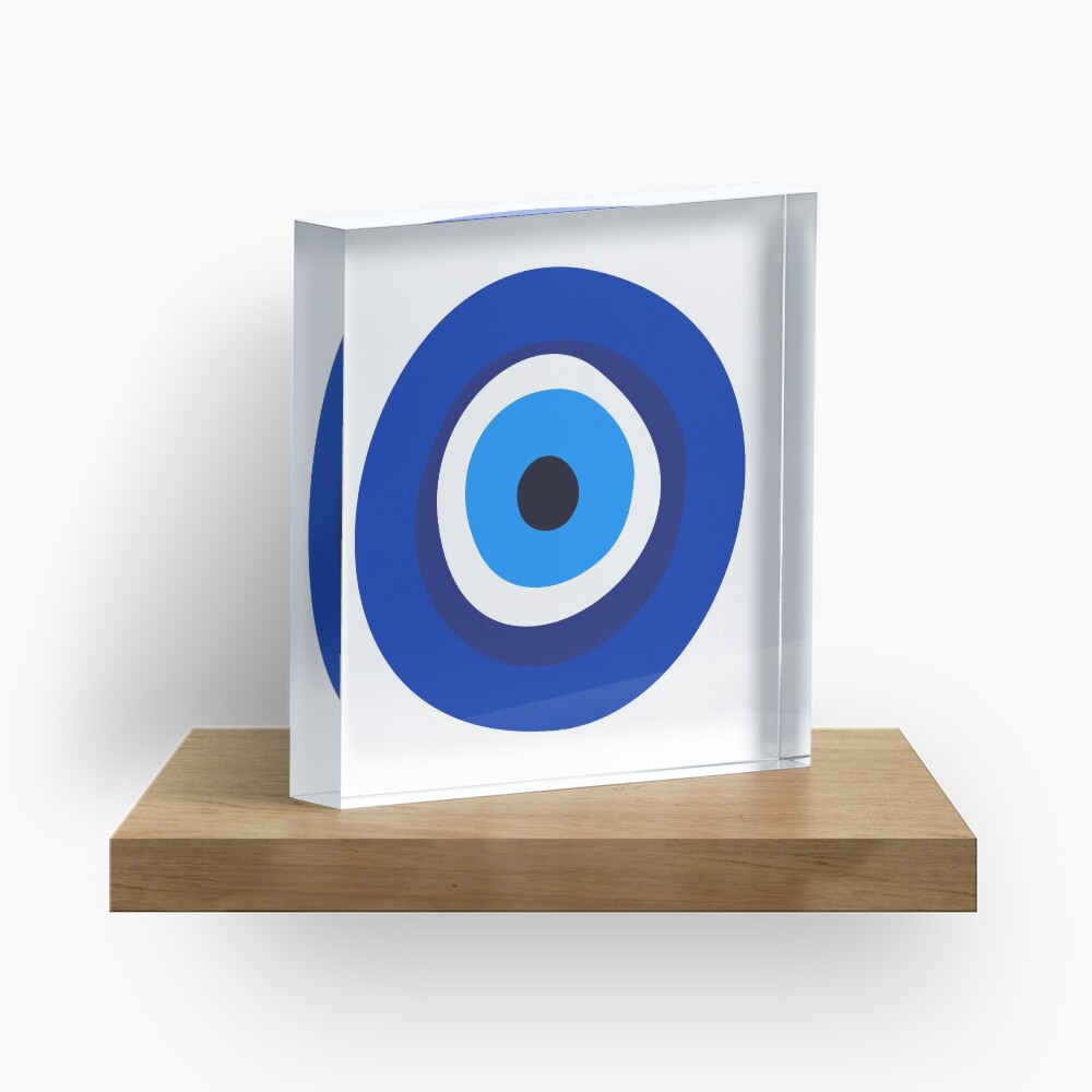 evil eye symbol Acrylic Block