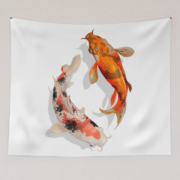 Item preview, Two Japanese Koi Fish designed and sold by JullBidukha.