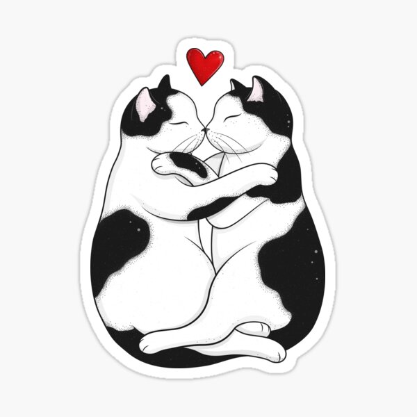 Tender Cat Love Sticker