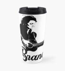 Brandi - Black Stencil Travel Mug