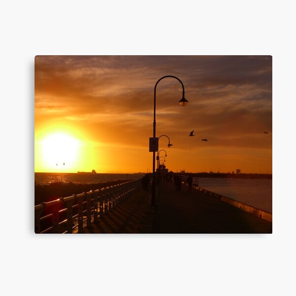 St Kilda Pier Sunset Canvas Print