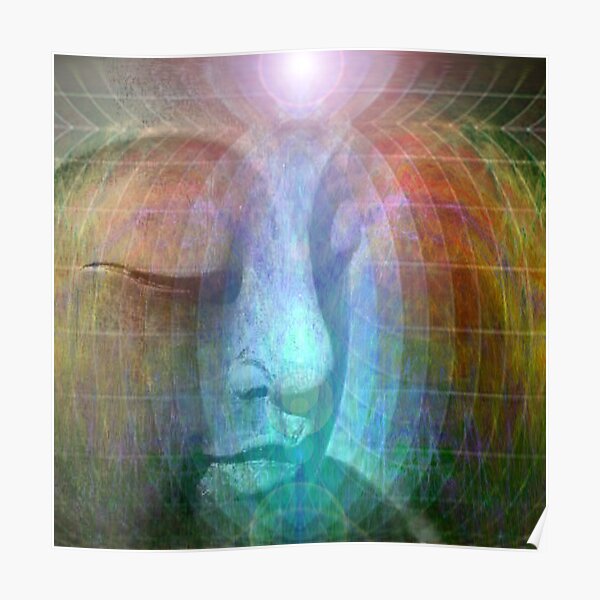 Rainbow buddha Poster