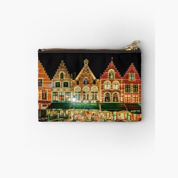 Artikelvorschau, Grote Markt Fassaden in Brügge - Vintage Version entworfen und verkauft von Weston Westmoreland.