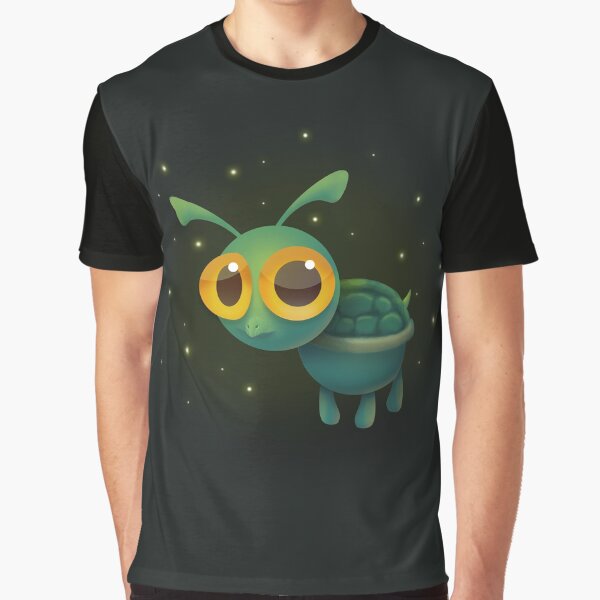 Item preview, Turtle and fireflies designed and sold by lowercasev.