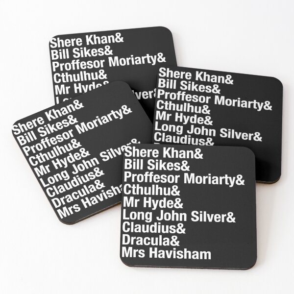 Item preview, Literatures Greatest Villains from the past, Bookworm typography list designed and sold by azule1.