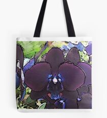 Deep Purple Orchid Artwork Tote Bag