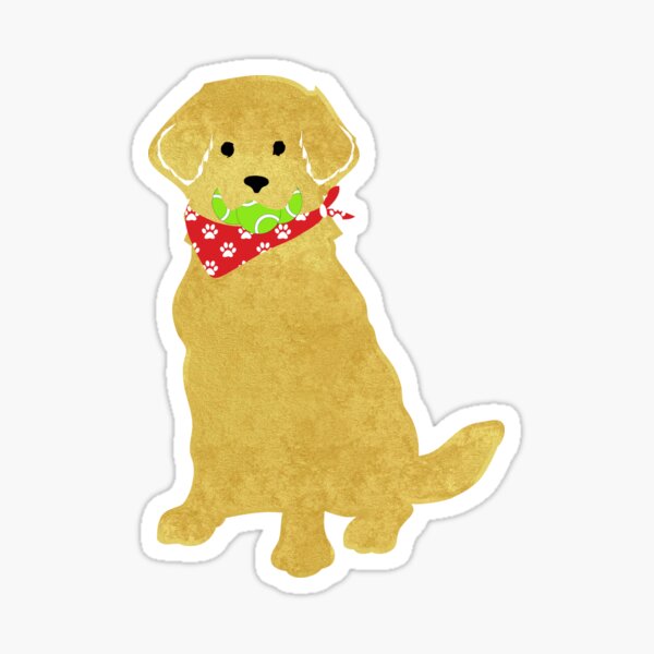Item preview, Cute Preppy Golden Retriever - Tennis Balls In Mouth designed and sold by emrdesigns.