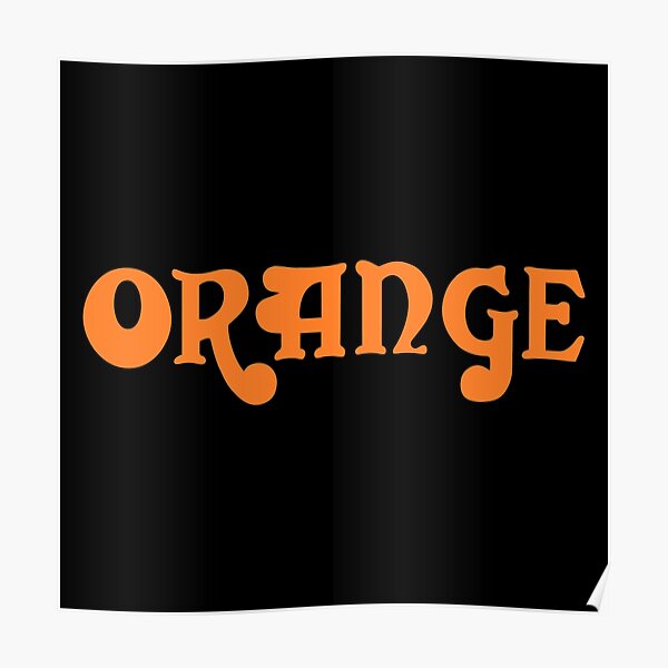 Orange Amps Logo Posters Redbubble