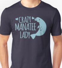 Crazy Manatee Lady Slim Fit T-Shirt