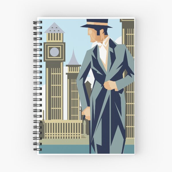 Item preview, Vintage Art Deco London Gentleman designed and sold by SchoomDesigns.