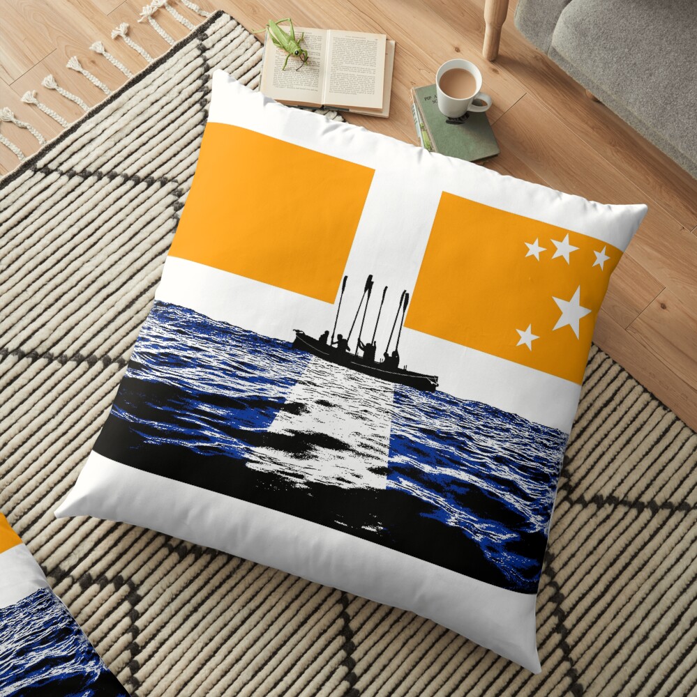 Oars up Scillies! Floor Pillow