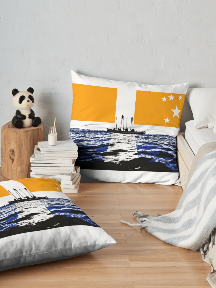 Alternate view of Oars up Scillies! Floor Pillow