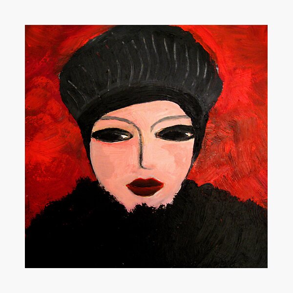 Woman in black Photographic Print