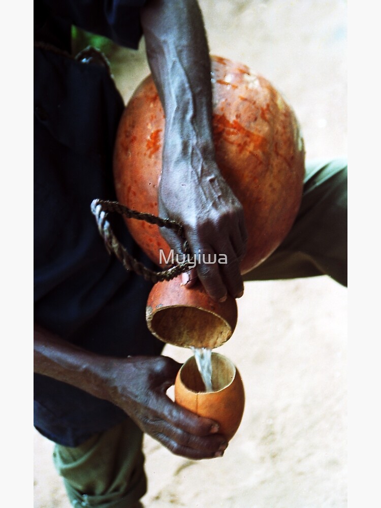Thumbnail 3 of 3, Poster, Pouring Palm Wine designed and sold by Muyiwa.