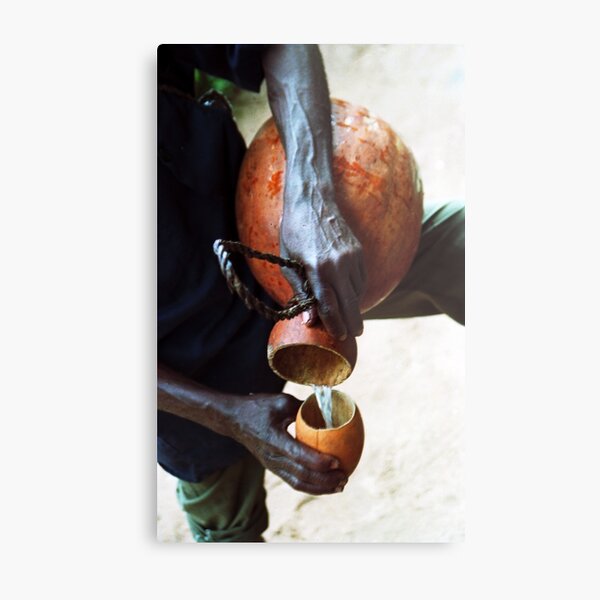 Pouring Palm Wine Metal Print