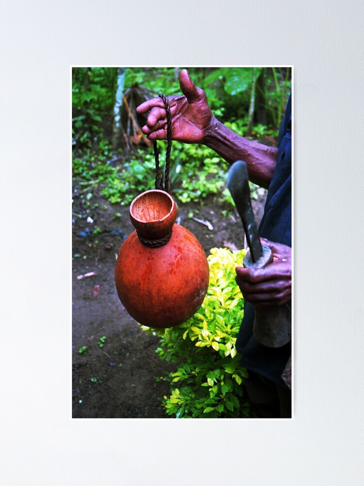 Thumbnail 1 of 3, Poster, Working tools of a palm wine tapper -- V designed and sold by Muyiwa.