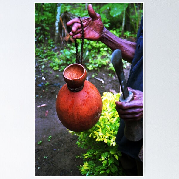 Working tools of a palm wine tapper -- V Poster
