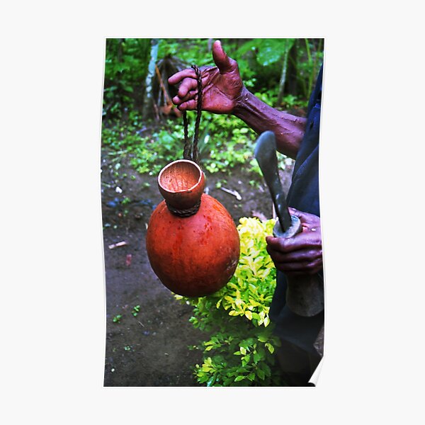 Working tools of a palm wine tapper -- V Poster