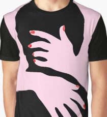 PINK KISS Pop Art Grafik T-Shirt