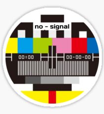 No hay señal de TV Pegatina