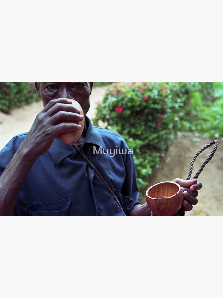 Thumbnail 6 of 6, Coffee Mug, Drinking from palmwine gourd --H designed and sold by Muyiwa.