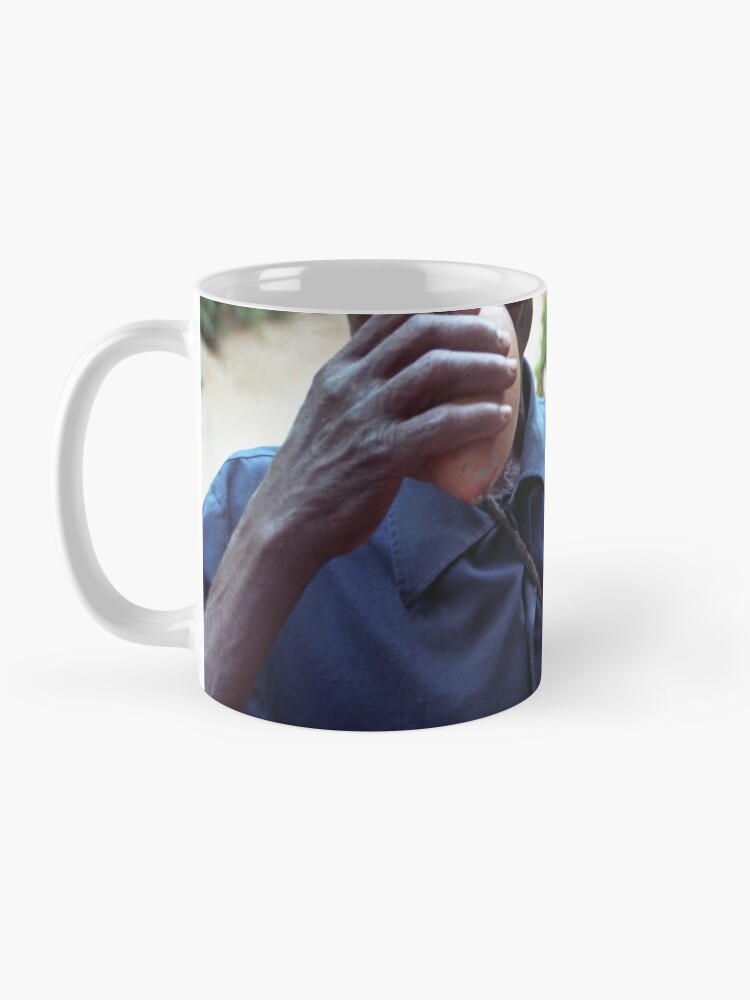 Thumbnail 3 of 6, Coffee Mug, Drinking from palmwine gourd --H designed and sold by Muyiwa.