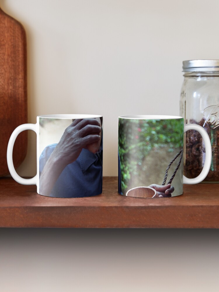 Thumbnail 2 of 6, Coffee Mug, Drinking from palmwine gourd --H designed and sold by Muyiwa.