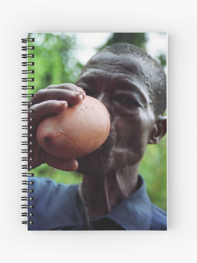 Thumbnail 1 of 3, Journal, Gulping down the palm-wine from the gourds designed and sold by Muyiwa.