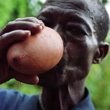 Artwork thumbnail, Gulping down the palm-wine from the gourds by Muyiwa's Art Muse