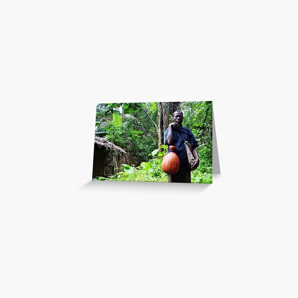 Palm-Wine Tapper Portrait Greeting Card