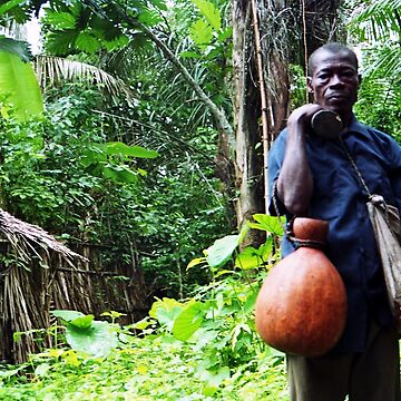 Artwork thumbnail, Palm-Wine Tapper Portrait by Muyiwa's Art Muse