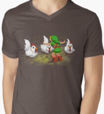 Camiseta para hombre de cuello en v mundo Jurasico