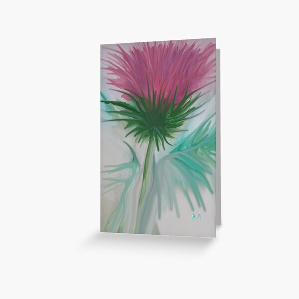 Wee Scoatish Thistle or miby look alike:( Greeting Card