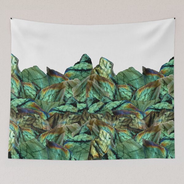 Item preview, Labradorite Landscape - Gemstone Scene - Iridescent Stones designed and sold by TurningMoss.