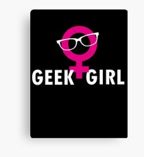 Geek Girl Canvas Print