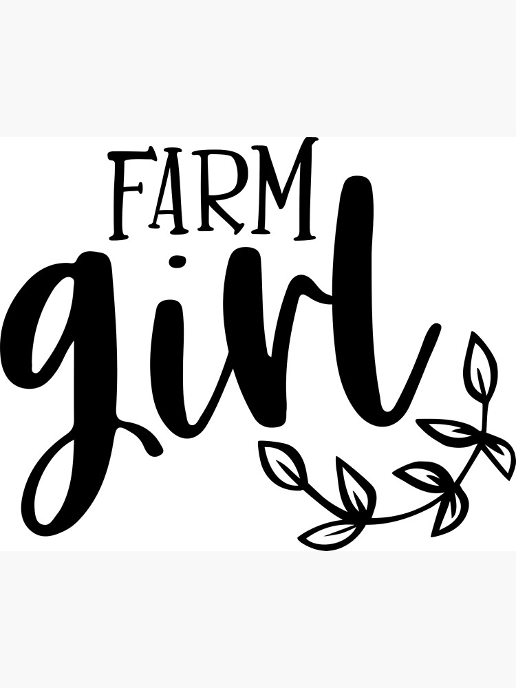 "Farm girl" Poster for Sale by Brauchi78 Redbubble