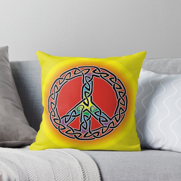 Item preview, Celtic Knot Red Peace Sign designed and sold by KnotYourWorld.