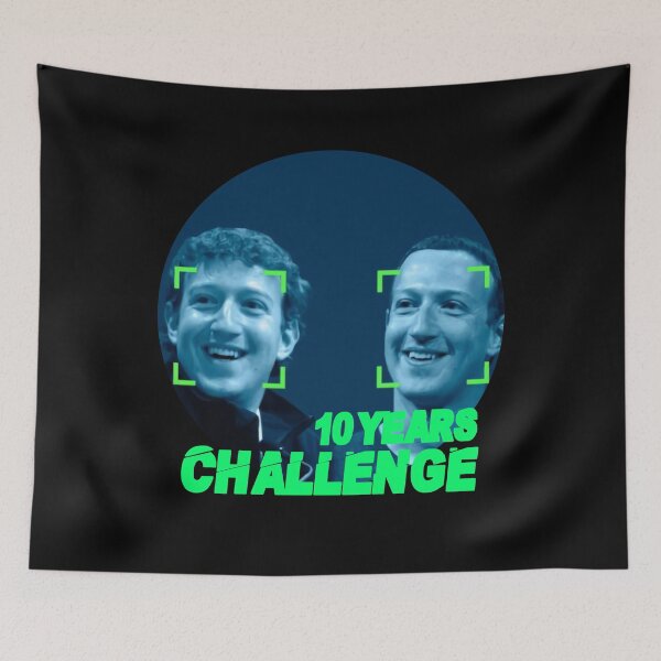 Item preview, Facebook 10 Year Challenge Funny Humor T-Shirt designed and sold by trendo.