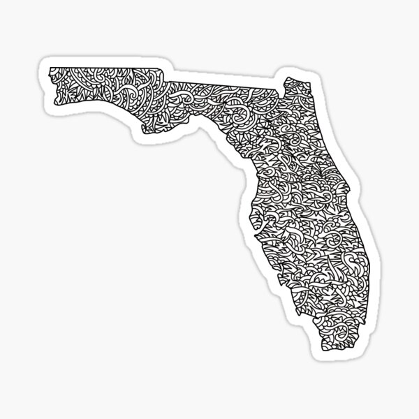 Florida Map Sticker