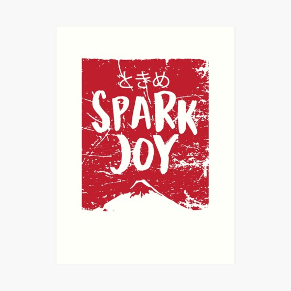 Spark Joy Red Art Print