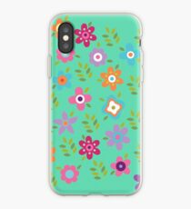 Scattering of cute flowers iPhone Case
