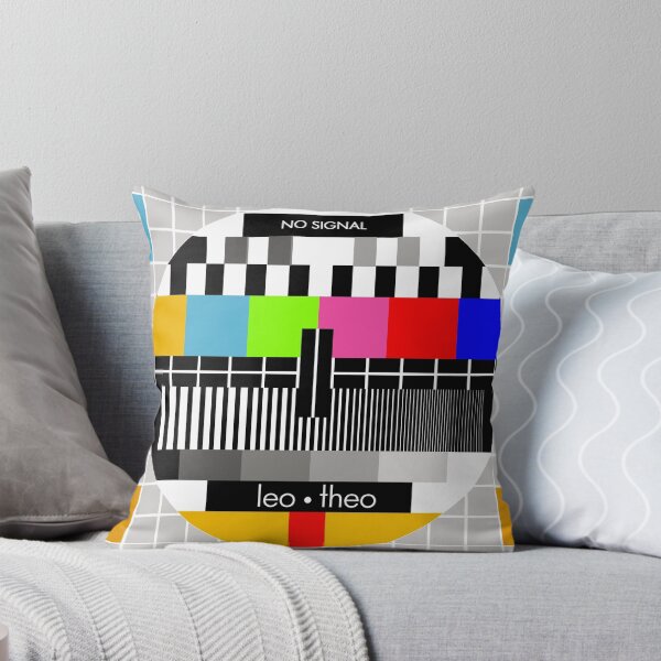 Testival No Signal Tv Test Screen Throw Pillow