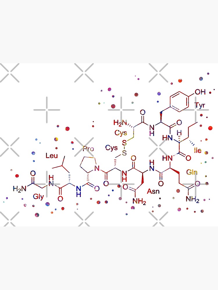 "Oxytocin Molecule, Molecules Of Love" Photographic Print For Sale By ...