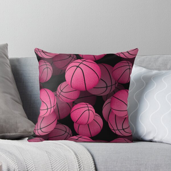Item preview, Girly pink basketballs pattern designed and sold by katzdzynes.