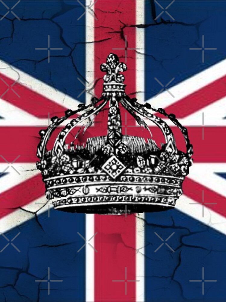 "British union jack flag jubilee vintage crown " Tshirt for Sale by